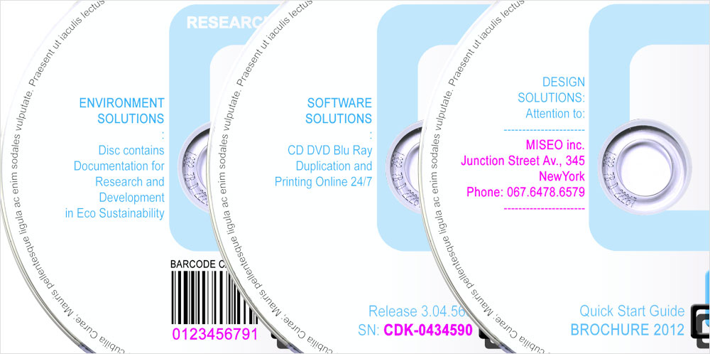 Personnalisation CD, DVD, Blu-Ray